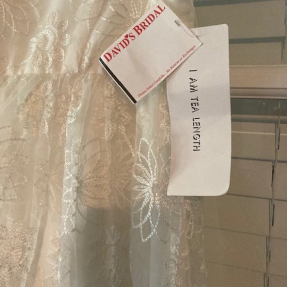 David's Bridal Flower Girl/First Communion Dress Size 14 - Picture 2 of 5